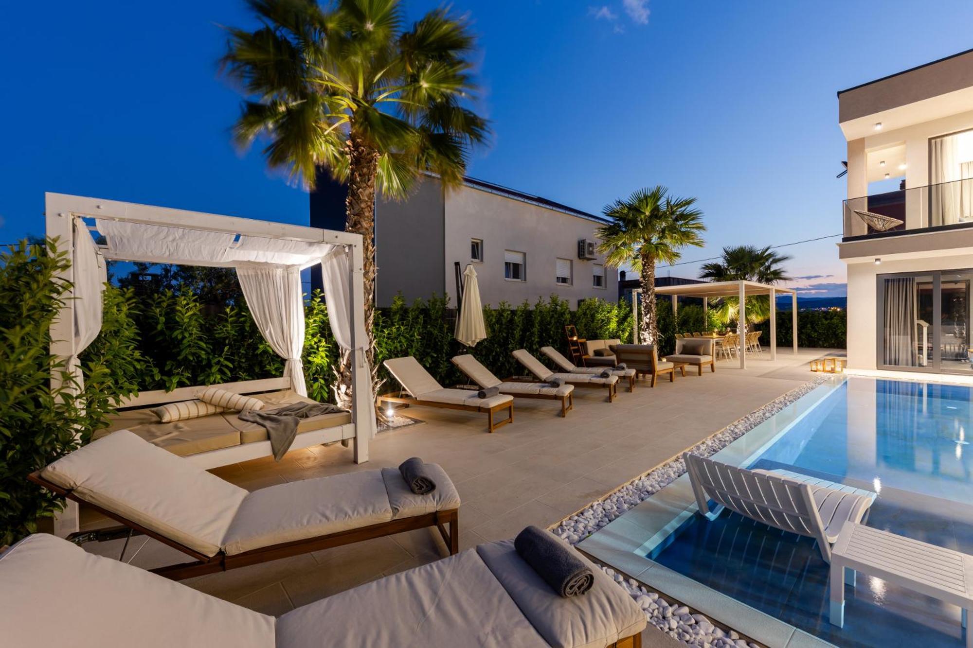 Luxury Villa My Wish With Pool Kaštel Stari 外观 照片