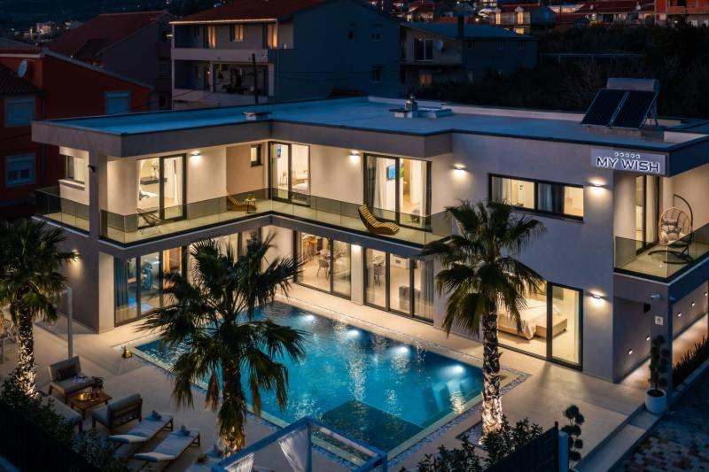 Luxury Villa My Wish With Pool Kaštel Stari 外观 照片